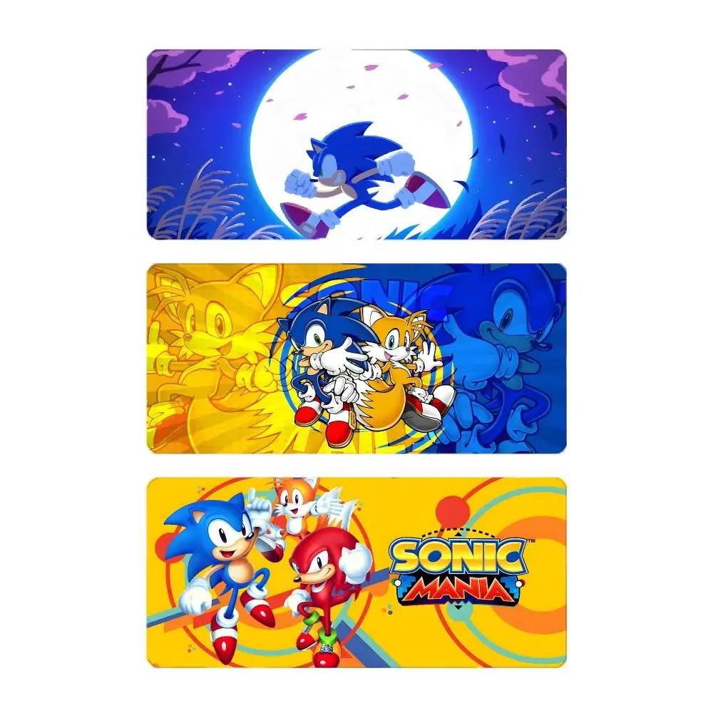 Game Platform Sonic The Hedgehog Mouse Pad Large Gaming Mousepad with Stitched Edges Thickened Desk Mat PC