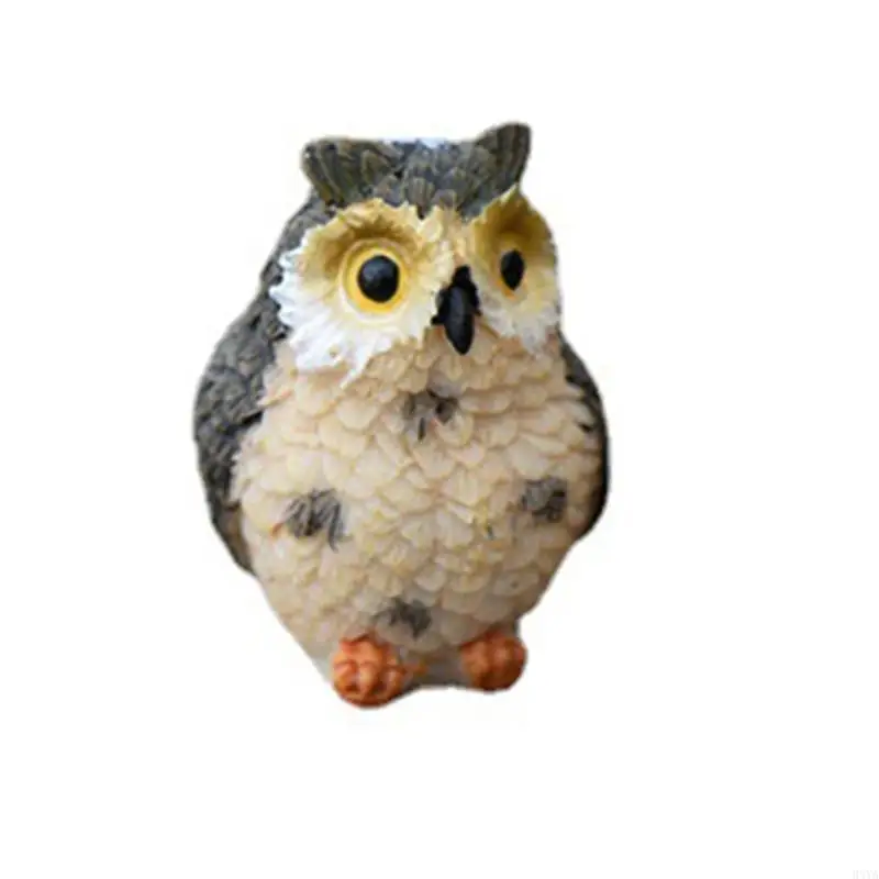 34YA Bird Statue Garden Miniature Figurines Sculpture Desktops Decorations