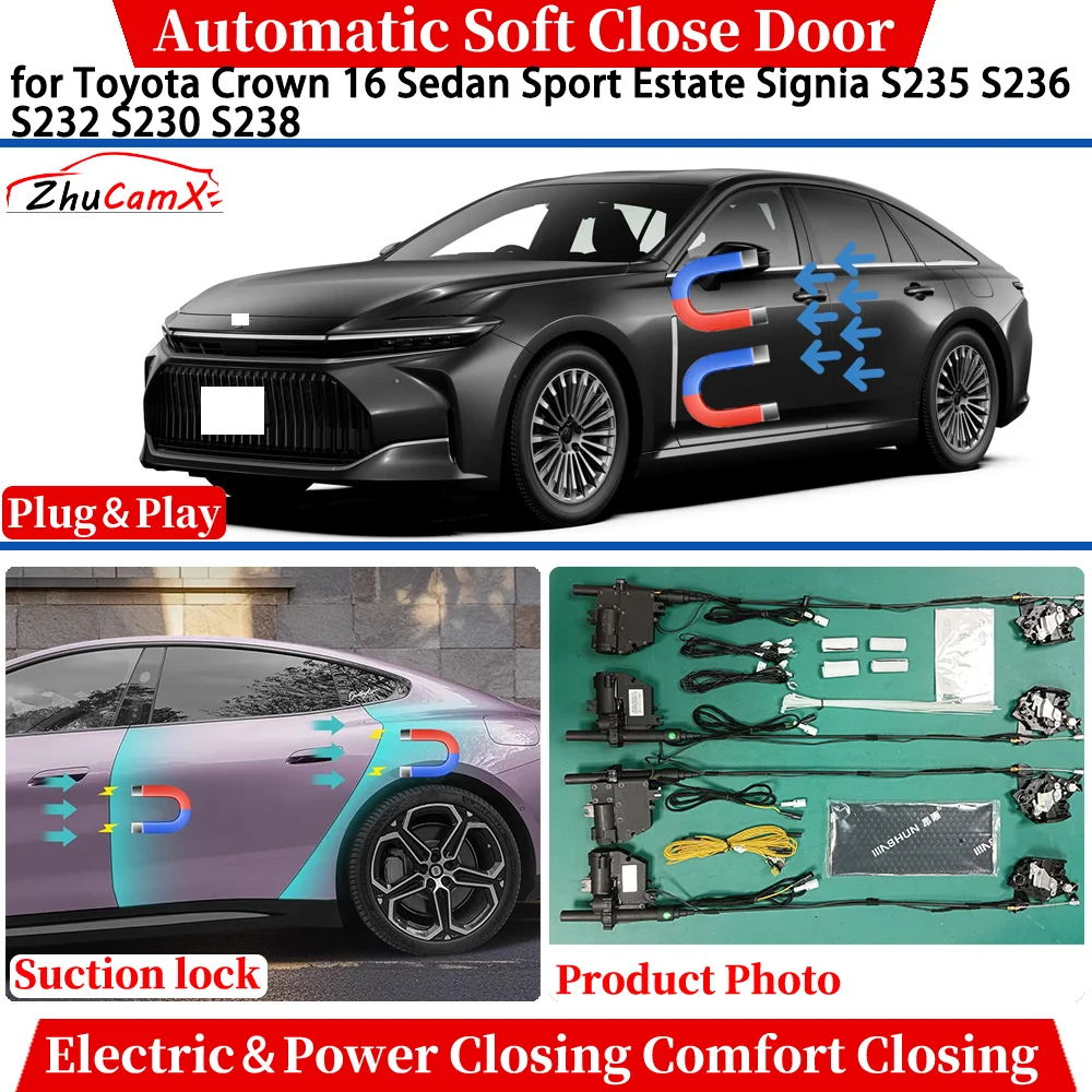 

for Toyota Crown 16 Sedan Sport Estate Signia S235 S236 S232 S230 S238 Automatic Soft Close Door Electric Power Closing Suction