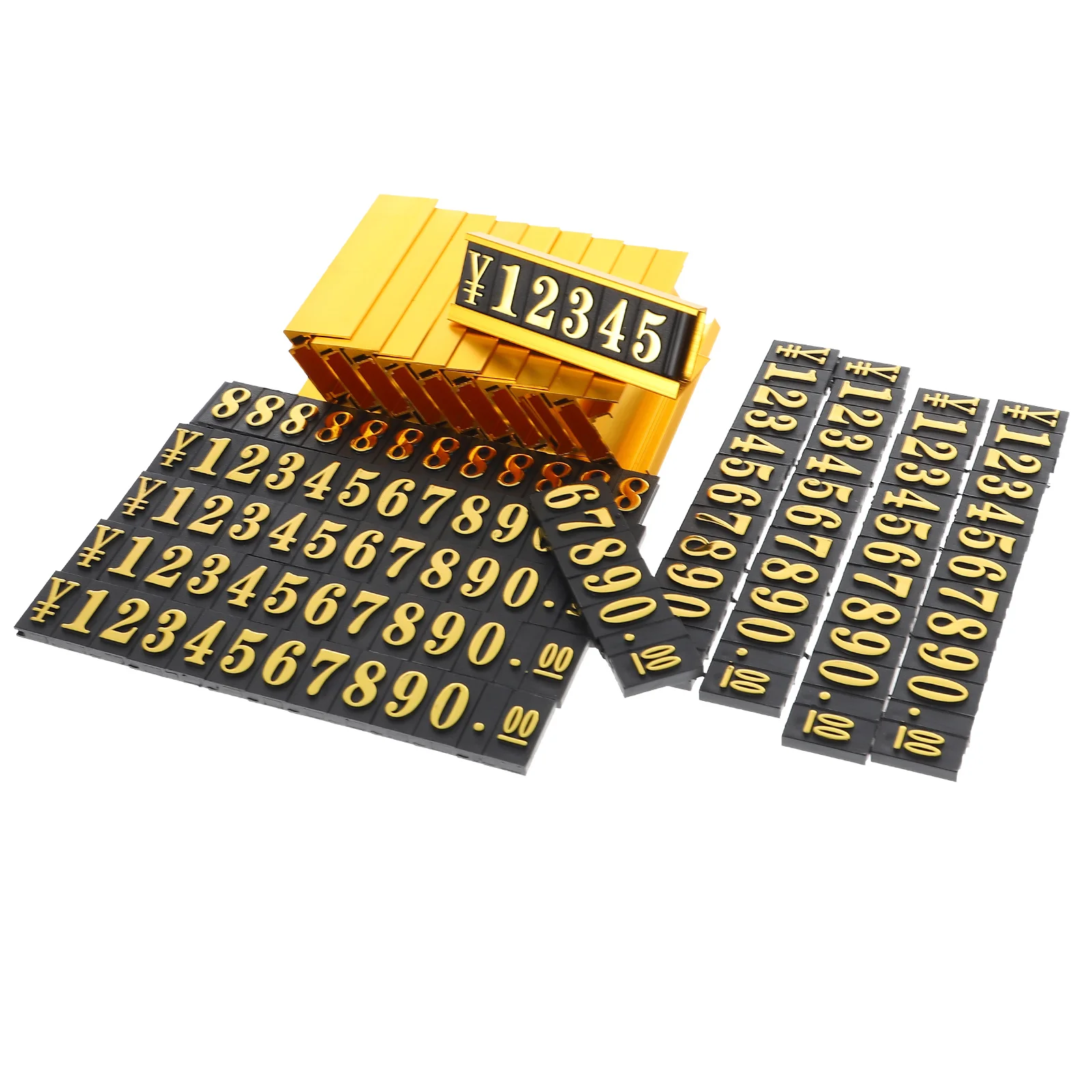 

Adjustable Metal Price Tag Brand Display Stands Aluminum Alloy Small Pricing Label