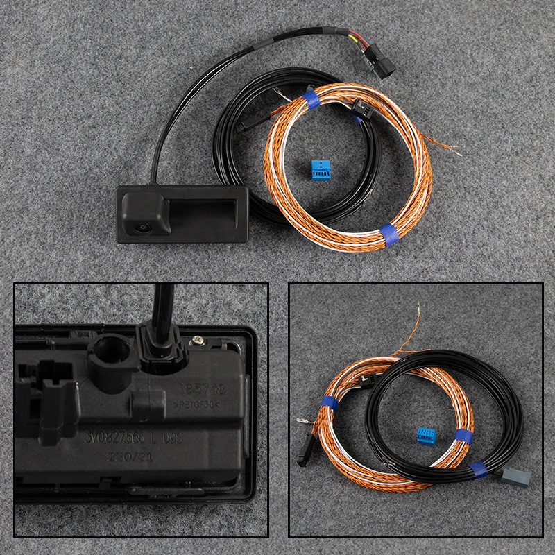 Image of OEM für AUDI A4 B9 Rückfahrkamera im Kofferraumgriff mit Highline-Führungslinien 3V0 827 566 L 3V0 827 566L 3V0827566L