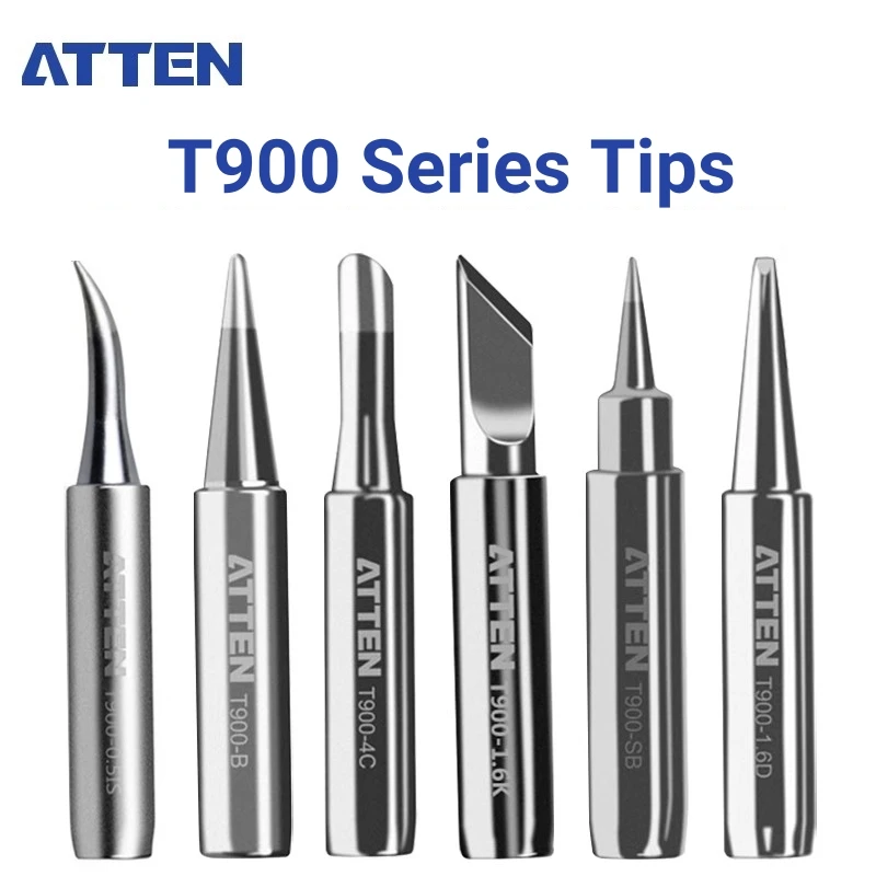 Atten T900 Series Tips for AT938D Welding Station 936 Soldering Iron Handle Replacement Tools 1C/2C/4C/1.6D/2.4D/3.2D/B/K/IS/LB