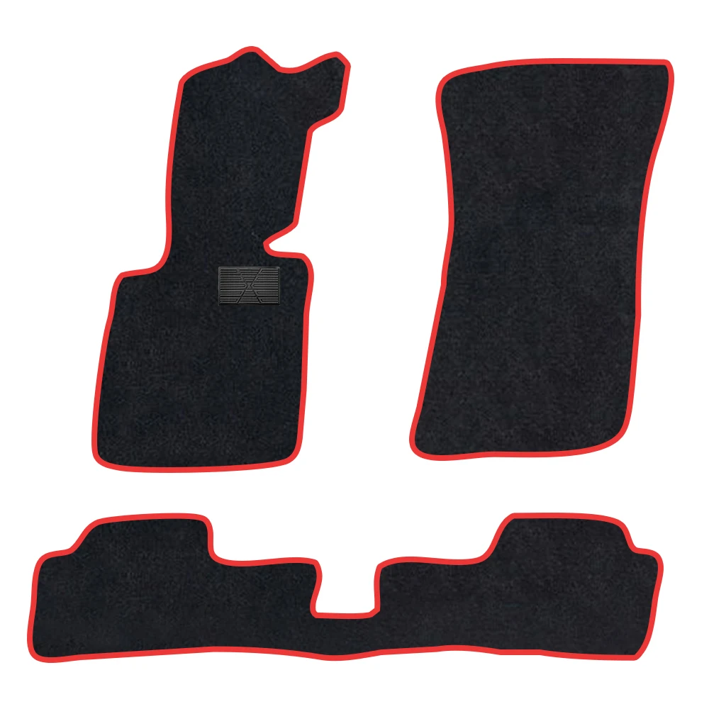 

Автомобильный коврик для Bmw 1 серии E81/E82/E87/E88 2004-2010, 2 двери, полиэфирная замша, противоскользящая черная подложка, красная переплетная отделка, край