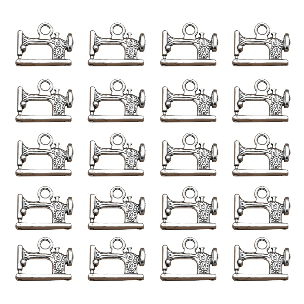 

20Pcs Alloy Carving Pendants Jewelry Making Accessory for Necklace Bracelet Silver Unique Design