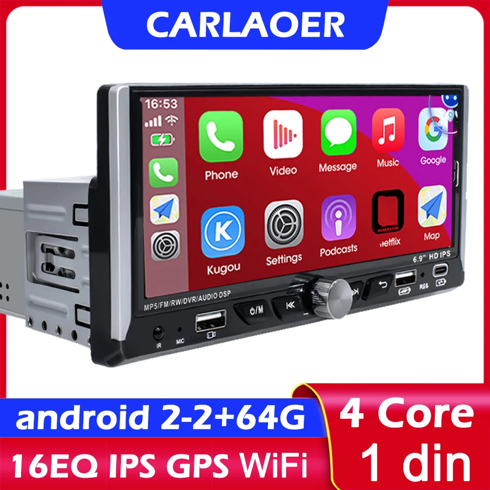 1DIN 6.9インチオーディオ Android Auto CarPlay対応 71MDTUWkAJL._AC_UF350,