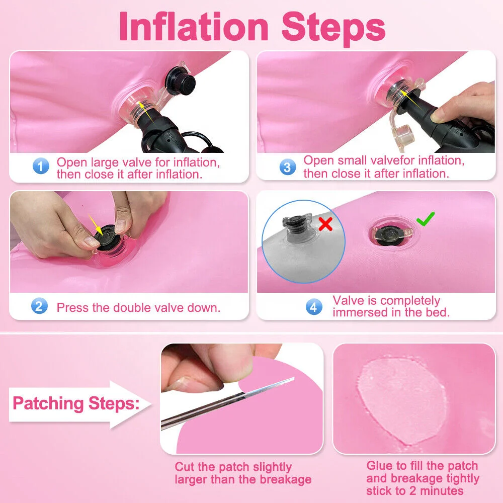 Top Seller High Quality PVC Inflatable Bed Post Surgery Recovery BBL Mattress Come  Used for Brazilian Butt Lift
