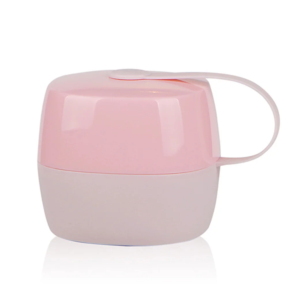 قطعتان من صناديق اللهاية ذات الفم الواسع لتخزين الأصابع إلى درع الموضع حول حقيبة الحفاضات باللون الأرجواني والوردي