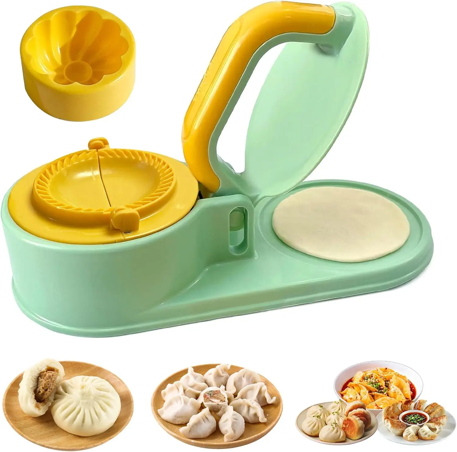 3 In 1 Kitchen Dumpling Mold Pressing Machine Manual Dough Presser Dumpling Wrappers Press Wrapper Manual DIY Dumpling Skin