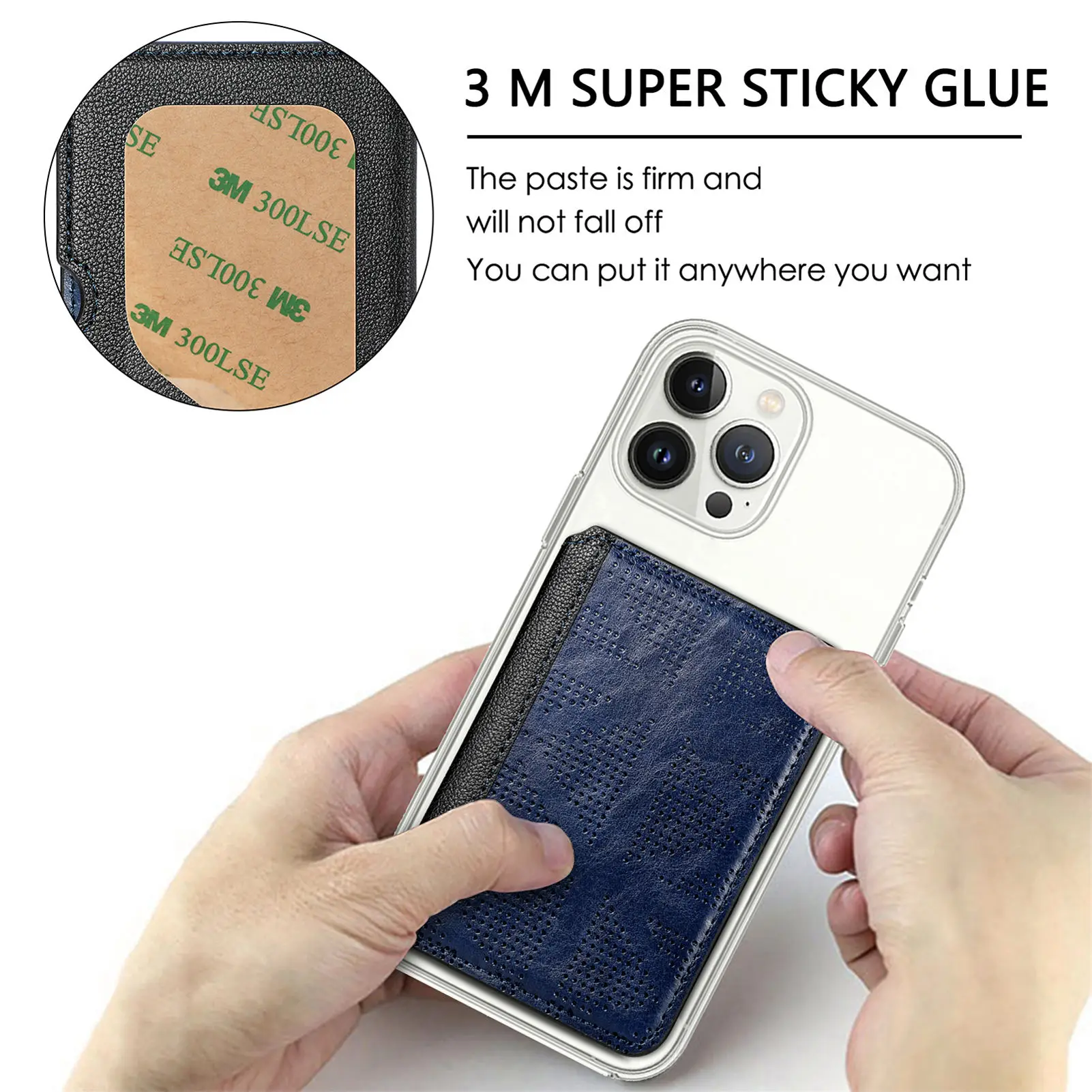 Mizi Grid حامل هاتف عالمي محفظة حافظة فتحة بطاقة حامل للهاتف الخليوي آيفون سامسونج هواوي Xiaomi ممن لهم فيفو