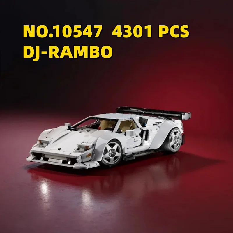 

4301pcs Technical White Sport Car Building Blocks Racing Vehicle 10547 Model MOC Construction Bricks Toys Gift For Kids Adult