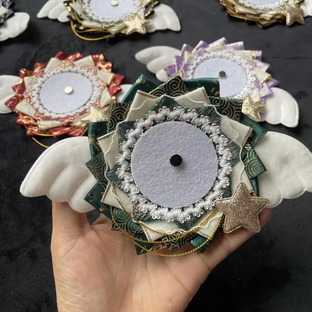 

Lace Anime Badge Display Base Flower Wings Brooch Holder Itabag Decor Crafts Bow Decoration Colorful Badges Pins Tray
