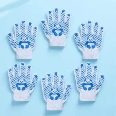 

3Pairs Kids Gardening Gloves Breathable Polyester Cotton Protective Gloves for Children Cleaning Outdoor Work Safety Hand
