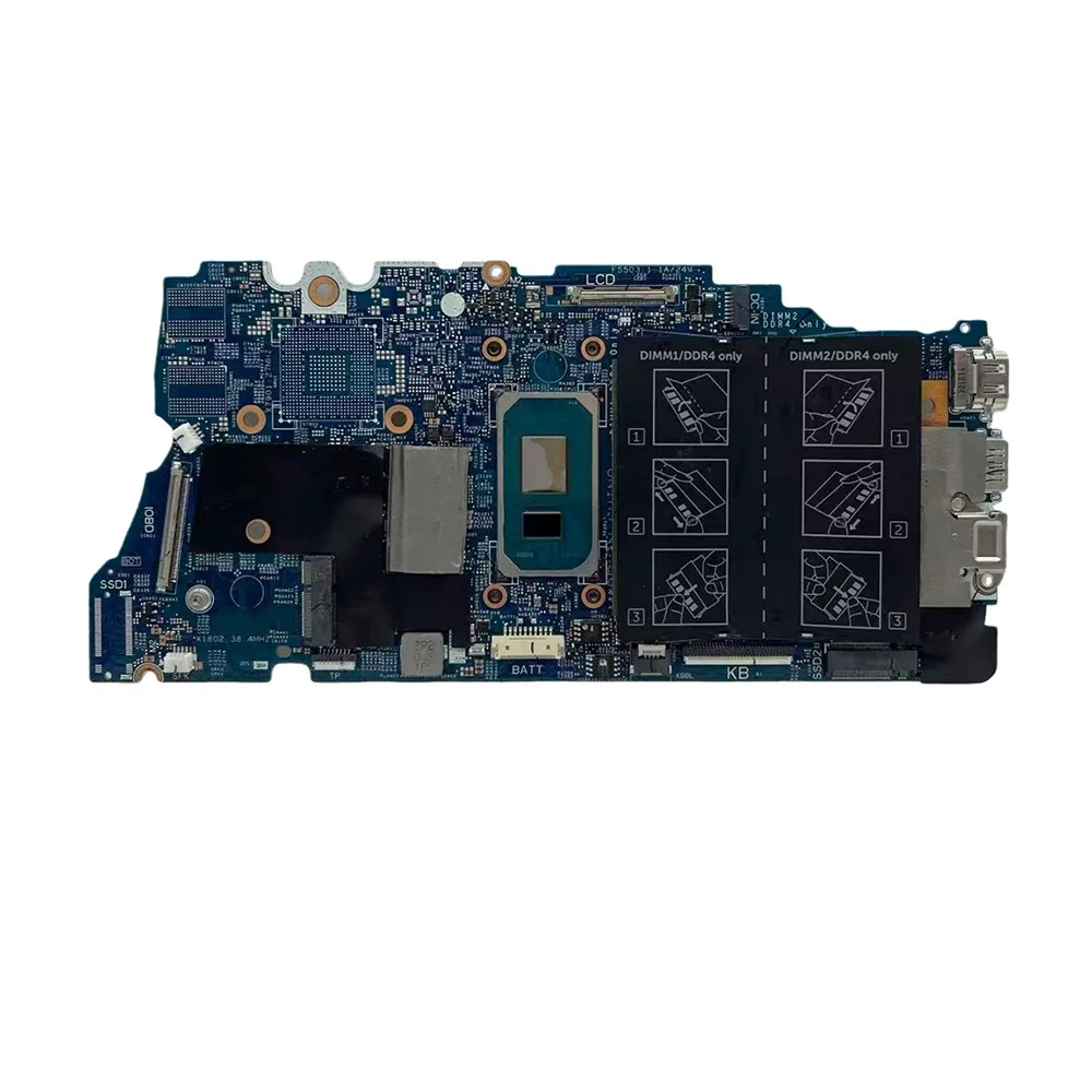 Laptop Motherboard 19860-1 For Dell Inspiron 5406 7506 2-in-1 With I5-1135G7 I7-1165G7 CPU Notebook Mainboard Tested 100% Work
