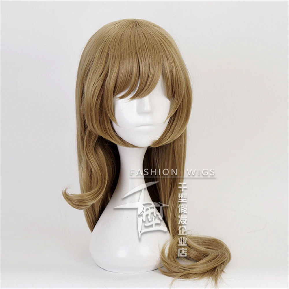 High Quality Lisa Cosplay Wig Long Linen Wavy Heat Resistant Synthetic Hair Anime Wigs + Wig Cap