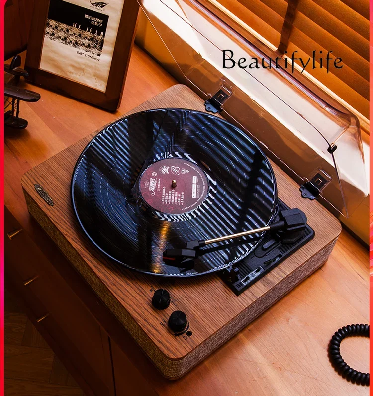 Gramophone Record Retro Phonograph Bluetooth Audio Decoration Birthday Gift Niche Portable