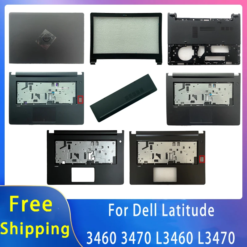 New For Dell latitude 3460 3470 L3460 L3470 ;Replacemen Laptop Accessories Lcd Back Cover/Palmrest/Bottom With LOGO 0K70WW MVC3V