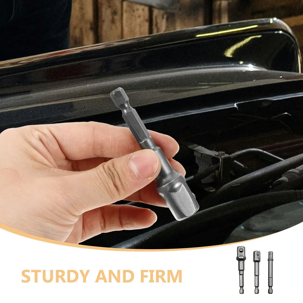 3pcs Electric Socket Extension Bar 65-73Mm Quick Release Impact Grade Multi Size Power Drill Adapter For Driver Wrench Extender