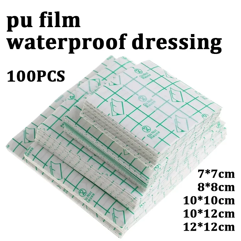 50/100 Stück Katheter-Fixierungsband, Verband, Pu-Folie, Wunde, wasserdicht und bakterielle Isolierung, Schwimmen, privater wasserdichter Patch – Detail 1