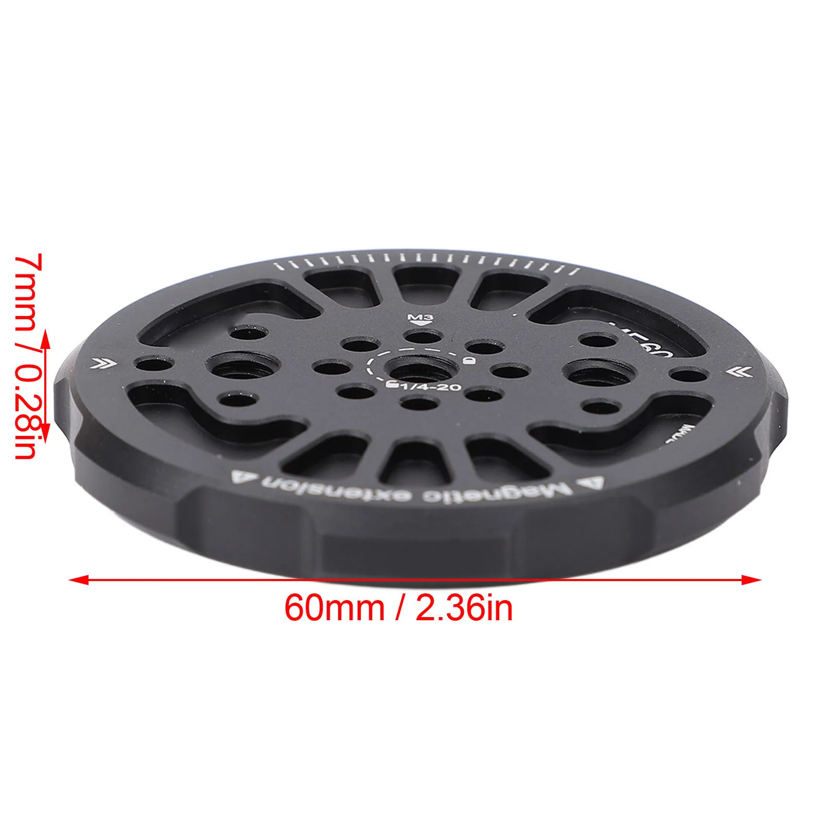 سبائك الألومنيوم المغناطيسي الهاتف ترايبود محول متعدد زاوية تحديد موقع ثقوب المغناطيسي الهاتف ترايبود محول متوافق على نطاق واسع ل 14