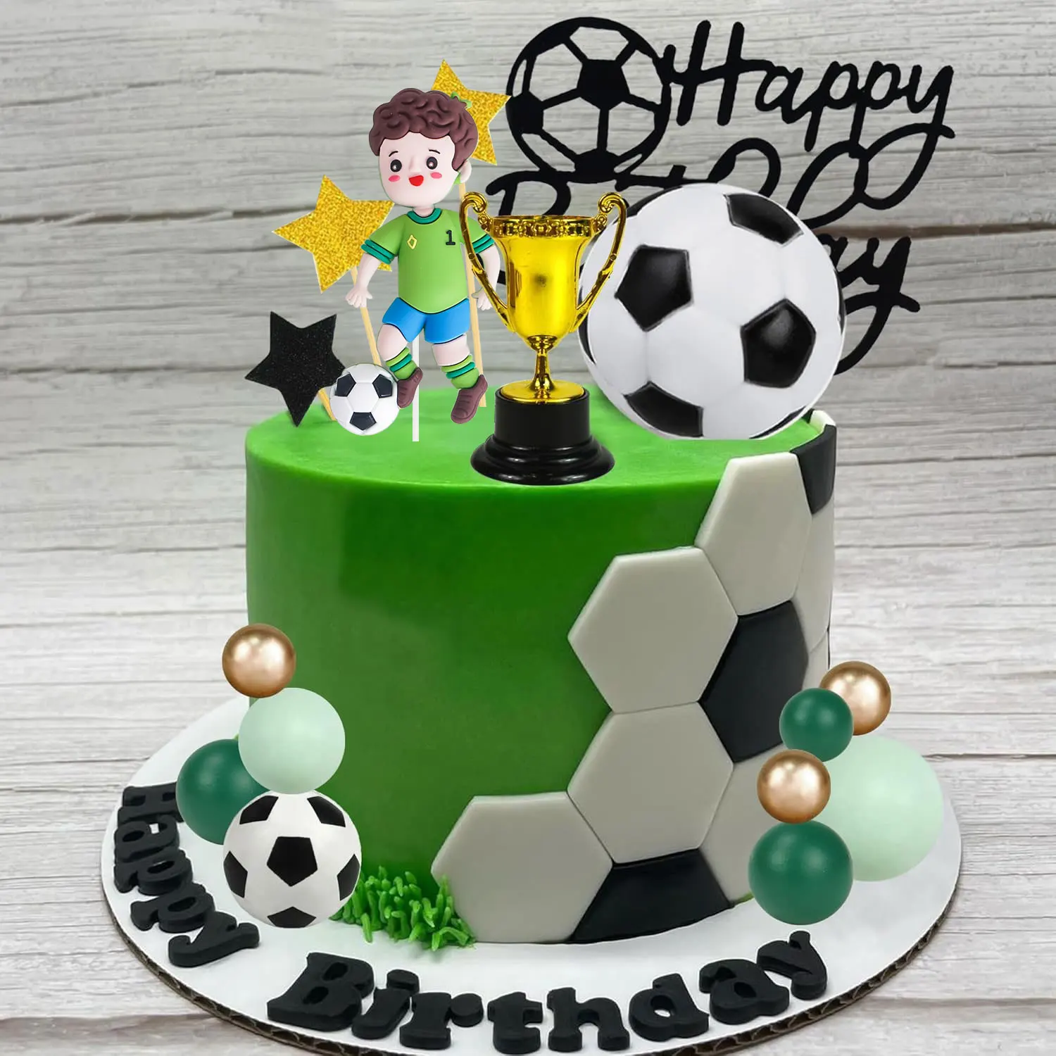 Fußball Tortendekoration Fußballspieler Figuren Dekorationen für Fußball Sport Geburtstag Zubehör – Detail 6