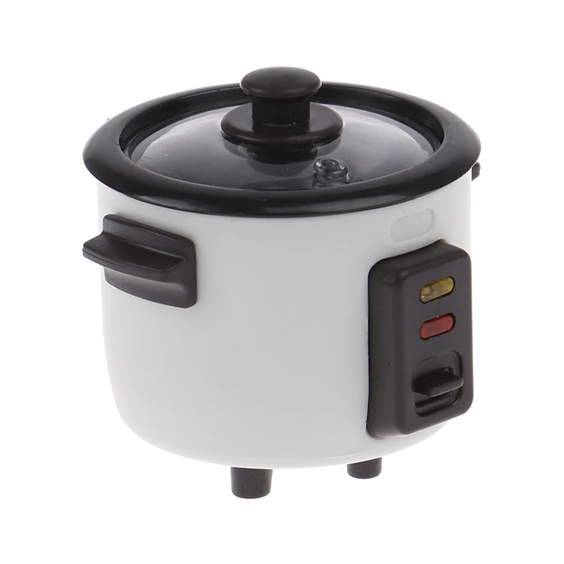 1:12  Mini Rice Cooker Model Dollhouse Miniature Kitchen Appliances for Barbies Blyth Doll Food Accessories Toy