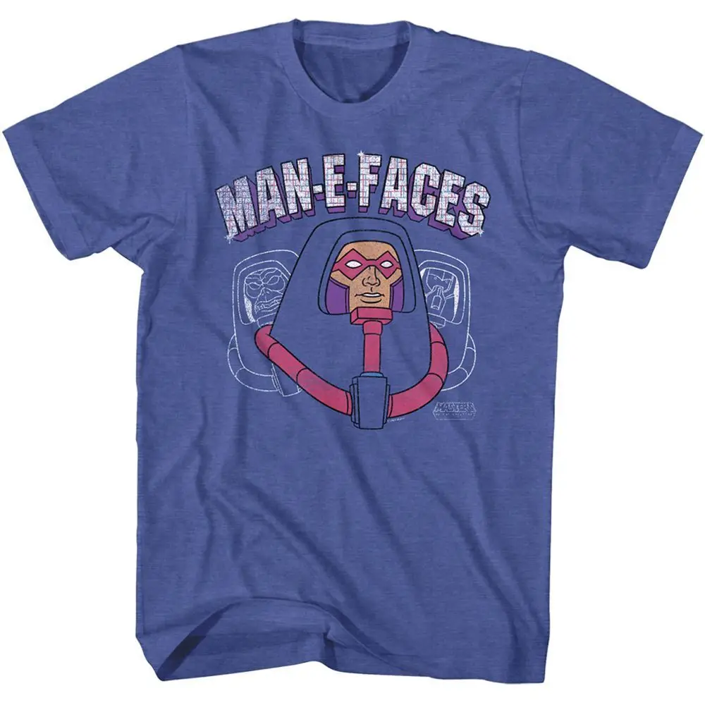 Masters Of The Universe Man E Faces Head Heather Adult T T-Shirt