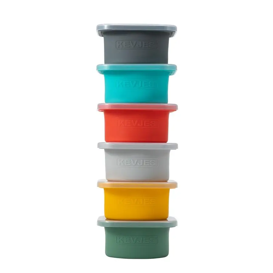 

Silicone Pizza Dough Proofing Containers with Lids500ml portion6pack 1 Yellow1 Green1Blue1 Gray1 Space Gray1 Red
