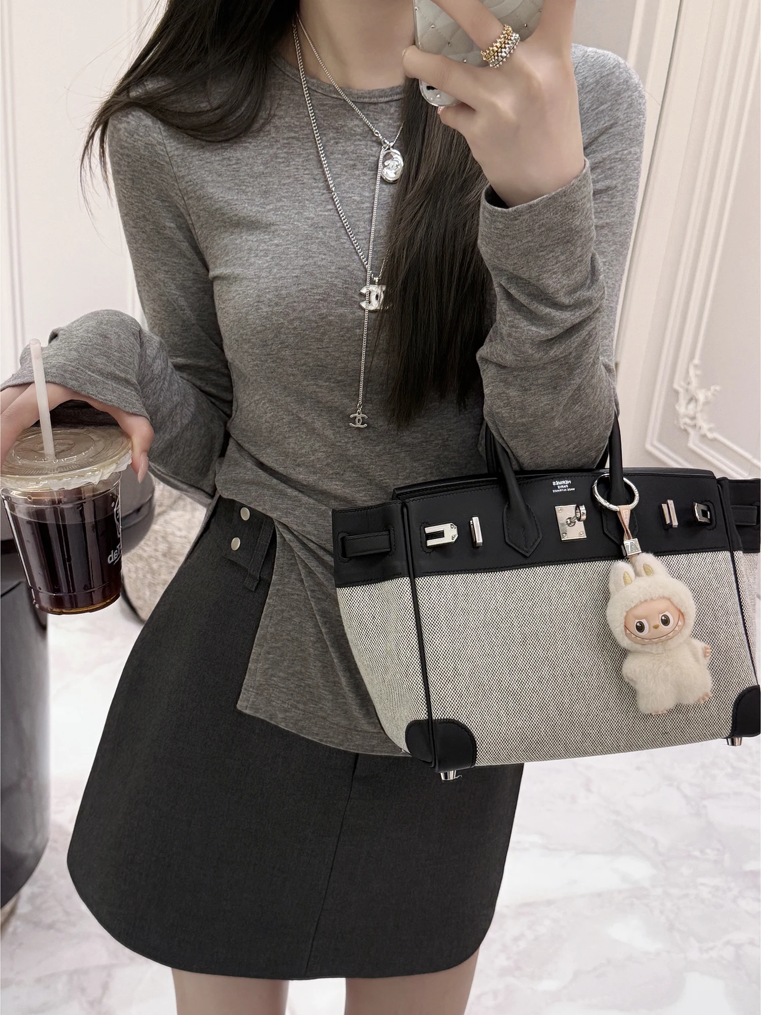 

Женская длинная футболка Rubbt Chic, шерстяной базовый слой, топ с асимметричным подолом, повседневная удобная дышащая футболка