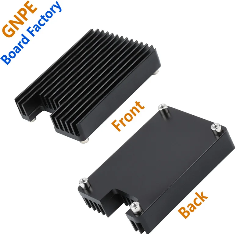 Raspberry Pi CM4 heat sink with PWM fan aluminum alloy integrated with antenna hole adjustable speed and variable speed fan