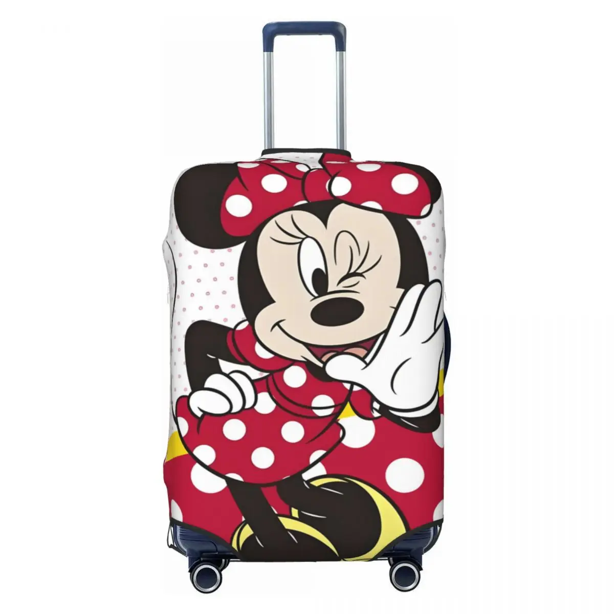 

Изготовленный на заказ чехол для чемодана с изображением мишки Minine Mouse, моющийся классический чехол для багажа с рисунком мультфильма, защита для 18-32 дюймов