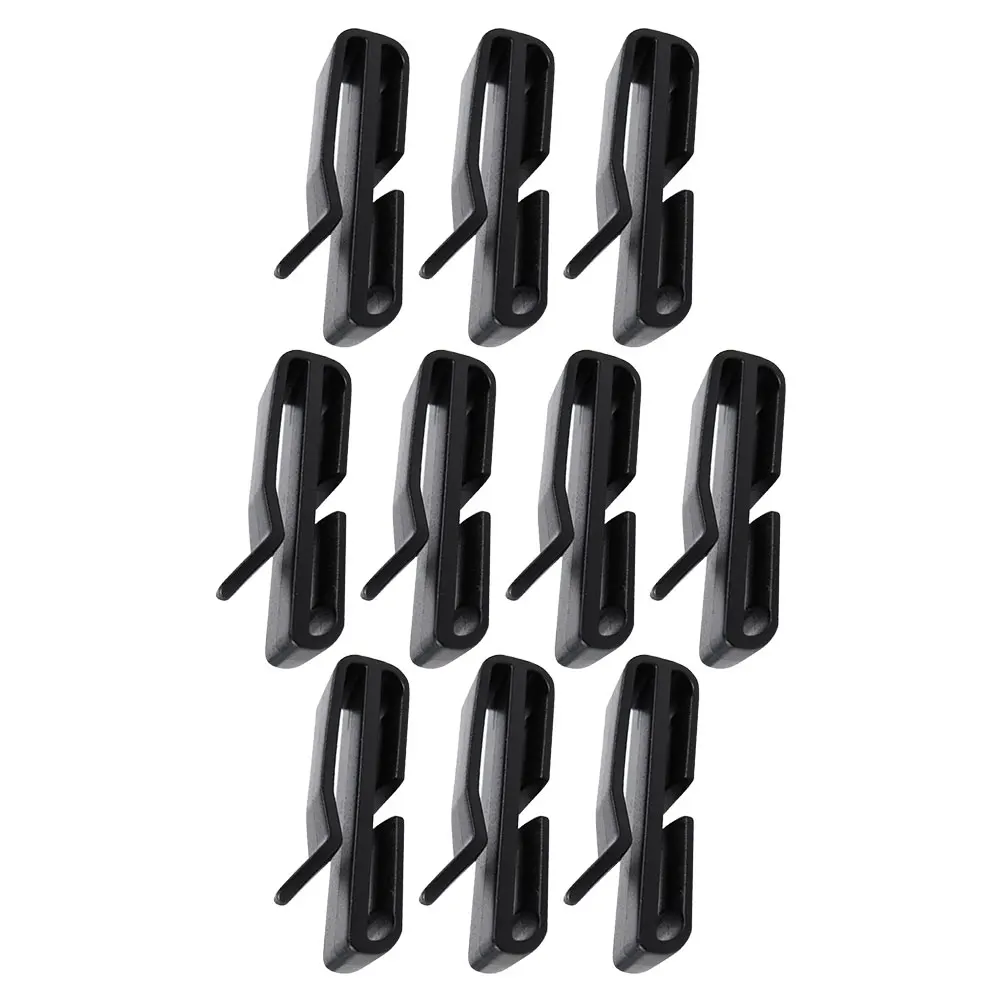 

10Pcs Belt Clips Plastic Webbing Ending Clips Outdoor Belt Keeper for Hiking Camping Backpack Strap Clip Replacement Stabilizer