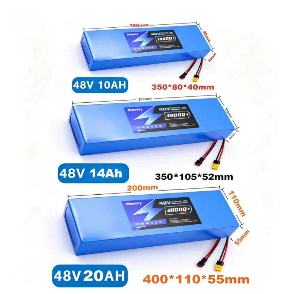 48V Lithium-ion Battery 48V 10Ah 14Ah 16Ah 20Ah 13S5P Li-ion Battery for Kugoo M4 / M4Pro / Max Speed Series Electric Scooters