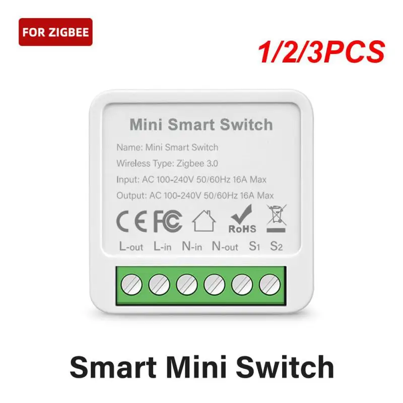 

1/2/3PCS Enhanced Security Wireless User-friendly Mini Switch Long-range Connectivity Graffiti Smart Home Solution