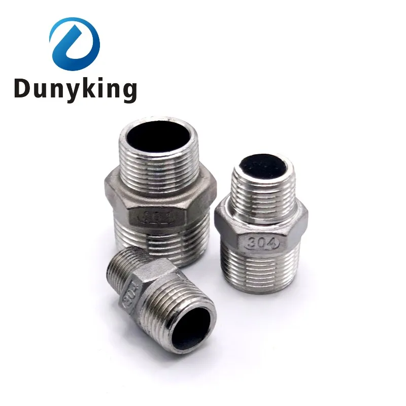 

DN8 DN10 DN15 DN20 DN25 DN32 DN40 Male Thread Hex Nipple Union 304 Stainless Steel Pipe Fitting Connector Coupler water oil air