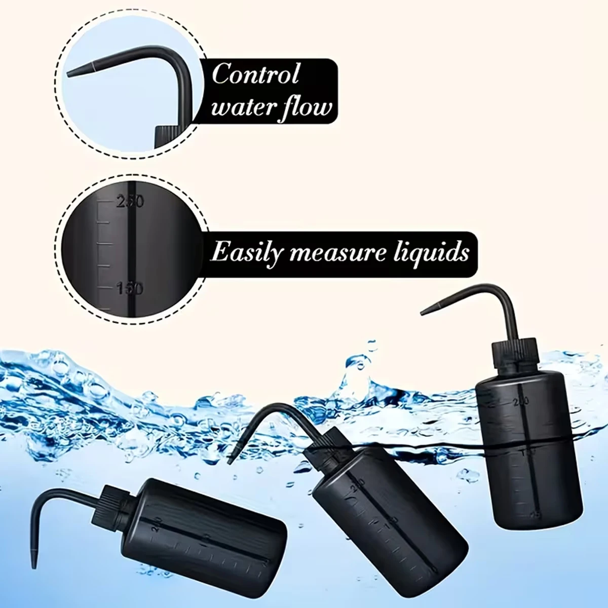 A Single-Use Cleaning Solution Specifically Designed for Eyelash Extensions, It Can Both Clean the Eyelashes and Be Used as a Makeup Tool Features an Arc-Shaped Nozzle Design and a Leak-Proof Container, Suitable for Salon Use and Eyelash Cleaning. Flushing Bottle
