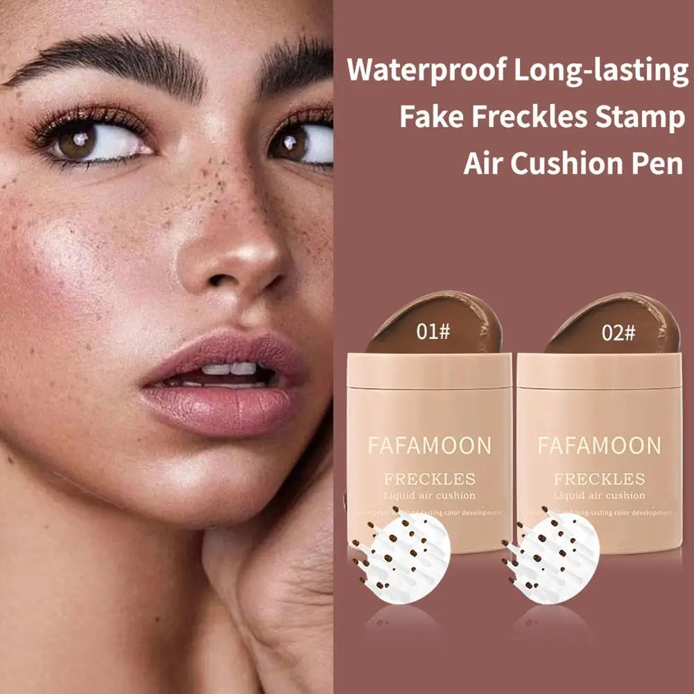 Sproeten Luchtkussen Stempel Gezicht Sproet Natuurlijke Simulatie Nep Spot Langdurige Waterdichte Dot Spot Pen Make-Up Tool