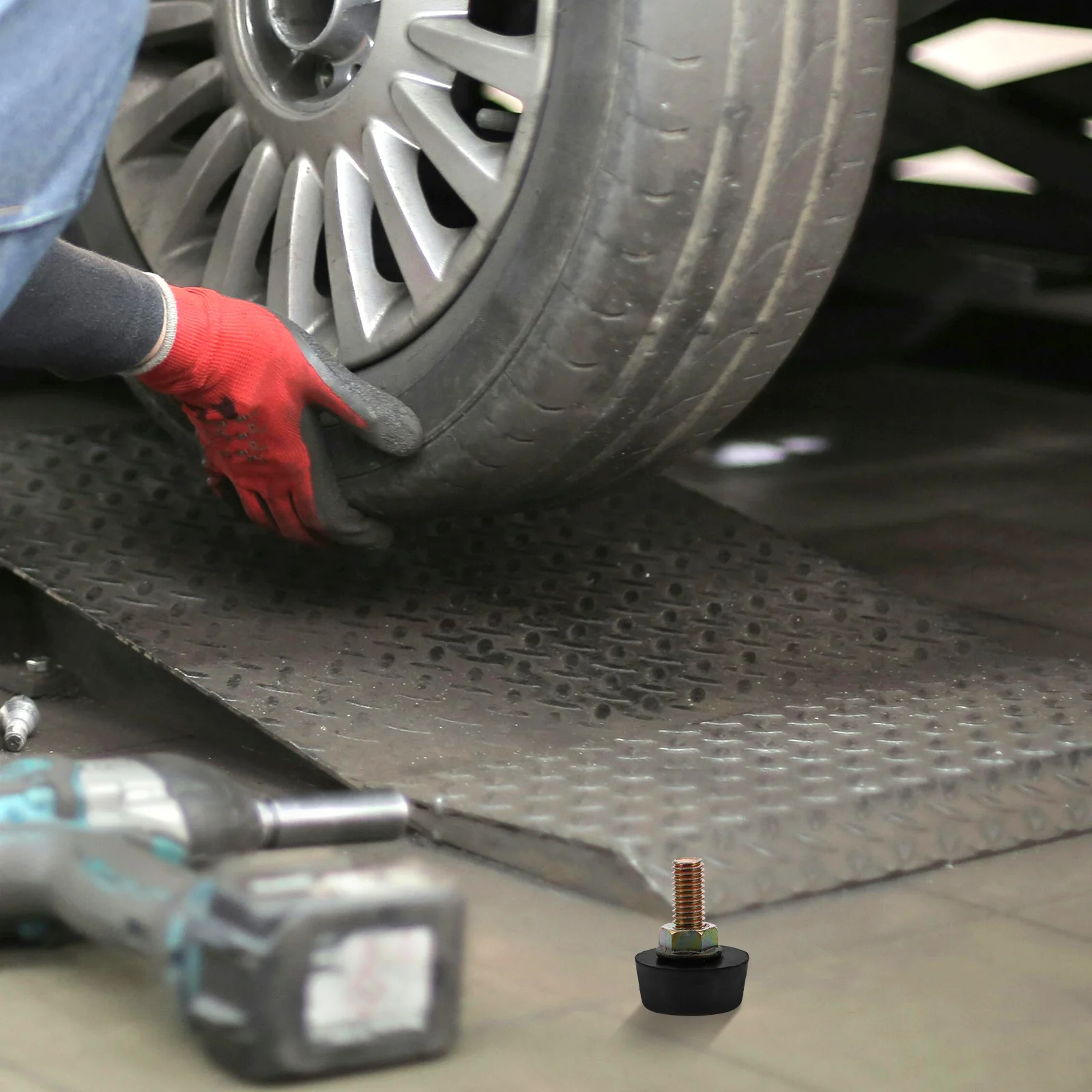 

1Pair Bumper Stop Adjuster Engine Hood Stopper Adjustable Quick Installation Automotive Hood Pin for Car Bonnet Cushion Impact