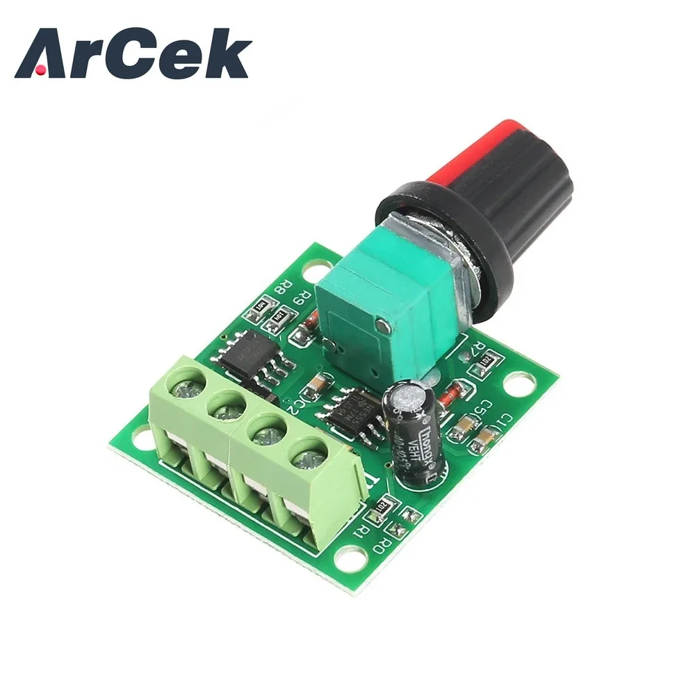 DC 1.8V 3V 5V 6V 12V 2A PWM Motor Speed Controller Low Voltage Motor Speed Controller PWM 0-100% Adjustable Drive Module