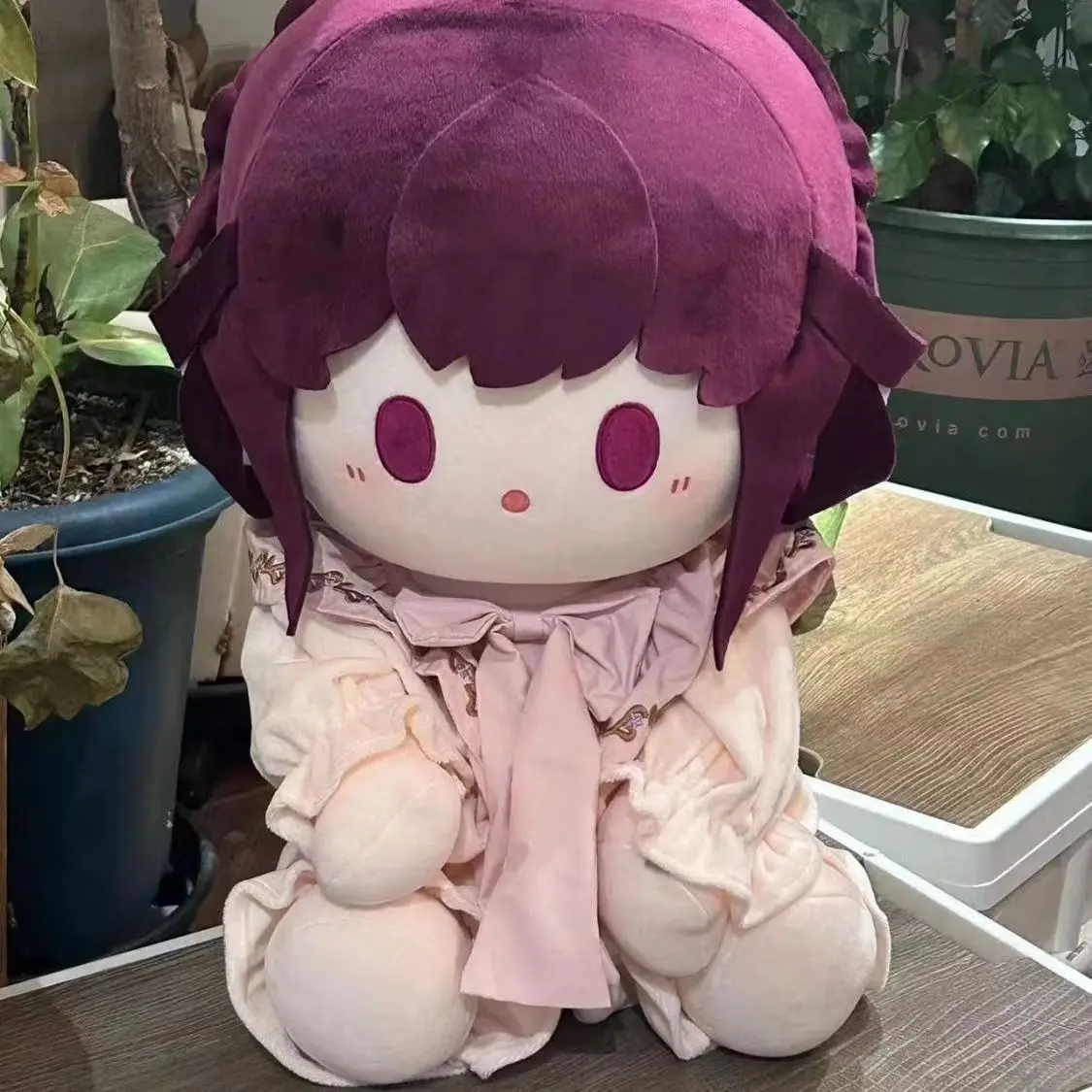 

Anime Honkai: Star Rail Kafka Property Cosplay Cushion Plush Big Cotton Doll Sitting Position Xmas Britbday Gift Cartoon 40CM