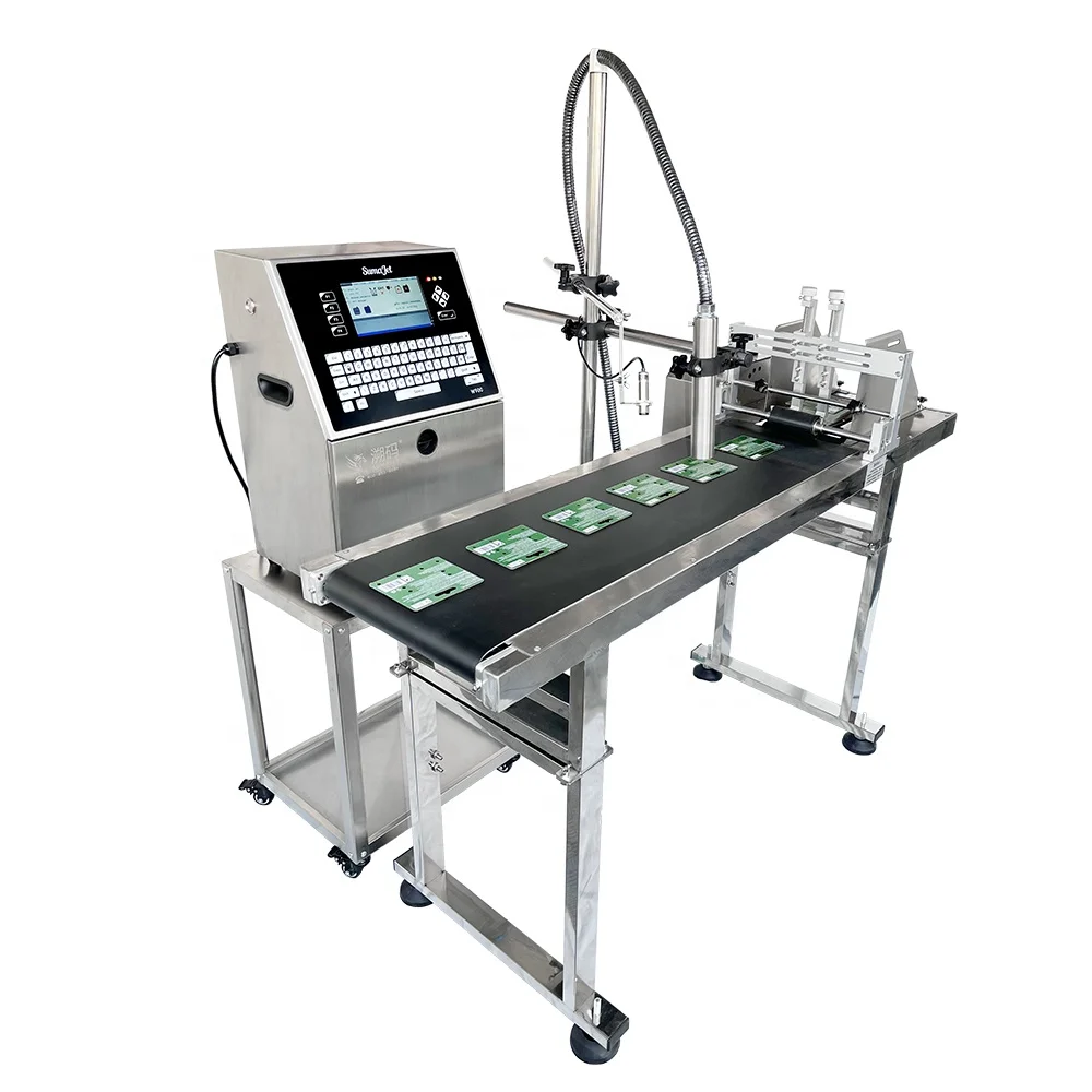 Professional Inkjet Variable Data Coding Machine with Strong Adhesion LOGO Time Batch Number Marking on Metal Pipe Plastic Bag