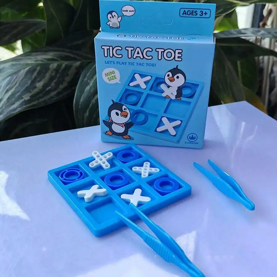 Juego de mesa de batalla de Tic-Tac-Toe para niños, juego de mesa de tres en una fila, conexión Xo, ajedrez, juguete de descompresión de escritorio