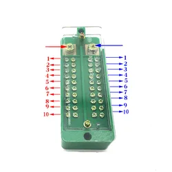 Home Straight-in 1 Phase Junction Box 2 In 20 Out Distribution Retardant Metering Wire Seperater Terminal Block