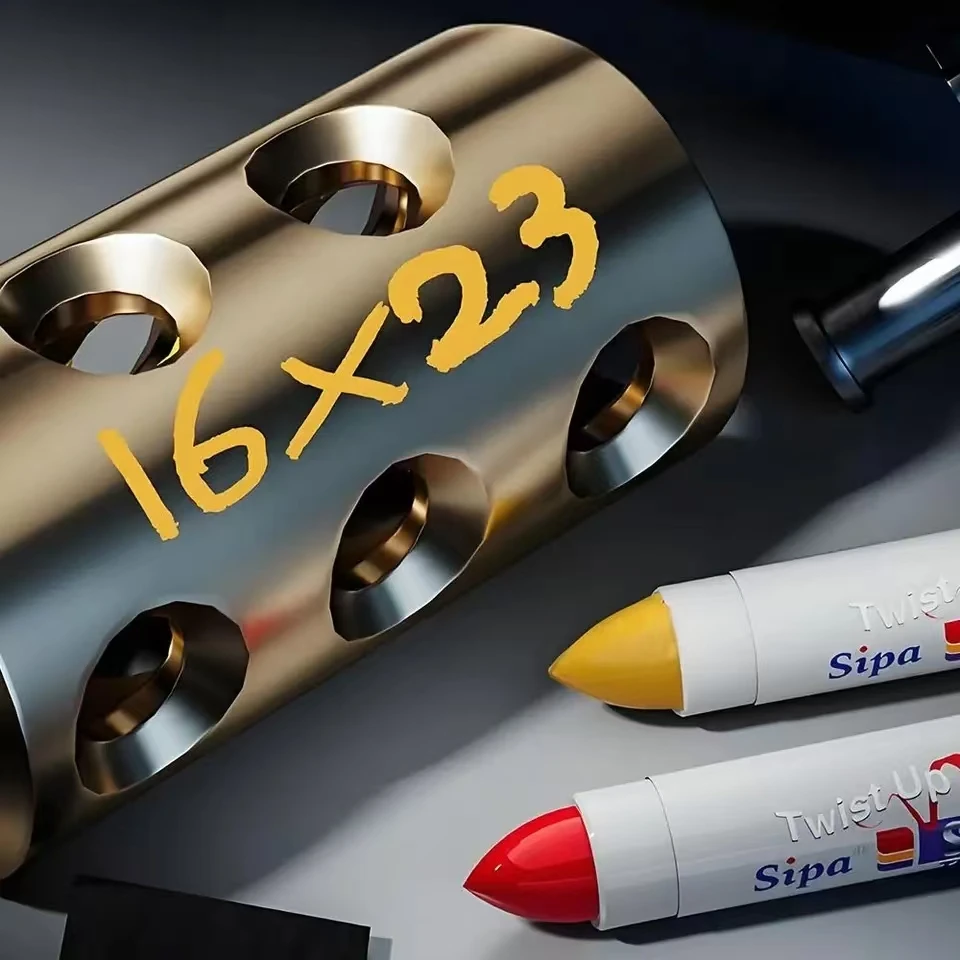 Solid Paint Marker Oil-based Ink Waterproof High Temperature Resistant for Writing Marks on Metal Wood Plastic Glass Stone