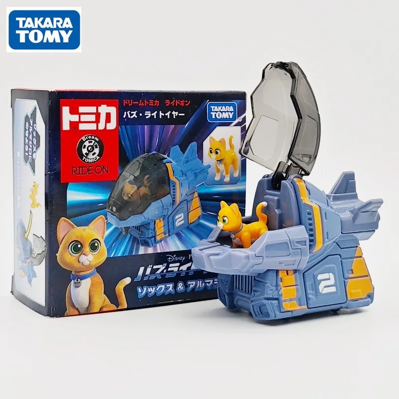 TAKARA TOMY Original Disney Toy Story Lightyear dirigible pequeño gato amarillo juguetes para niños niñas regalo modelo coleccionable