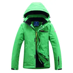 Windproof and Waterproof Ski Hoodie for Men, Warm Jacket for Skiing and Snowboarding, Outdoor Equipment, Plus Size, New, 2024