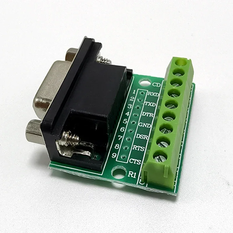 1/5/10PCS DB9 Male and Female Connector Adapter Screw Terminal 9-Pin 9-Hole RS232 RS485 Conversion Board