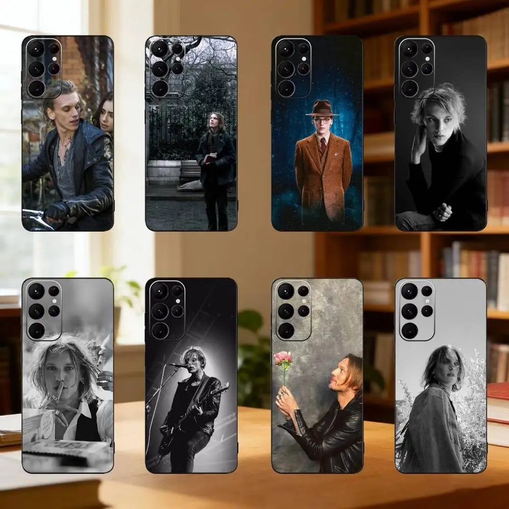 Look Jamie C-Campbell Bower phone Case For Samsung S25,24,21,22,23,30,Ultra,20,Plus,Fe,Lite,Note Soft Black Cover