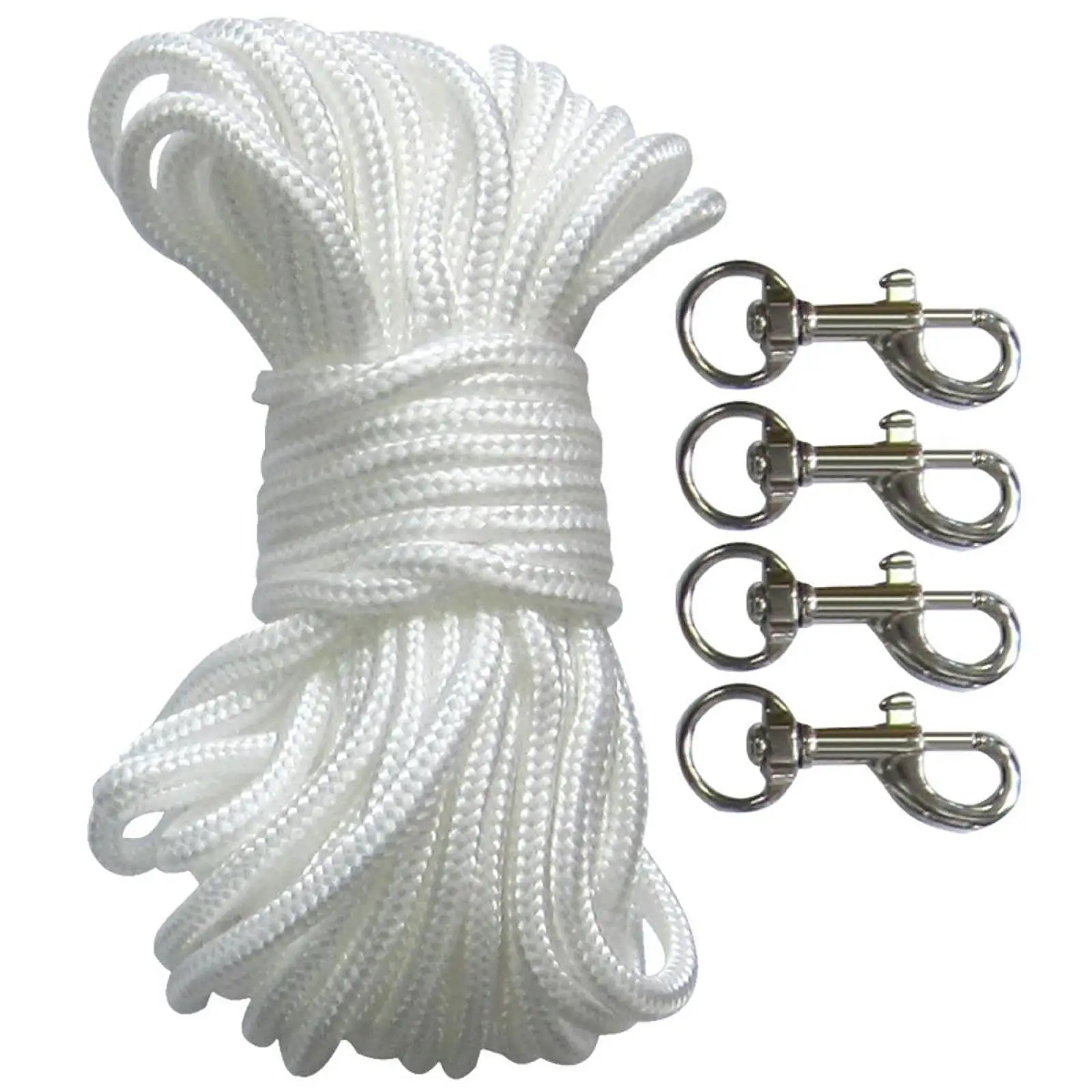 Complete Flagpole Top Repair Kit 3inch Aluminum Ball Topper Rope for 2inch Flagpole Maintenance