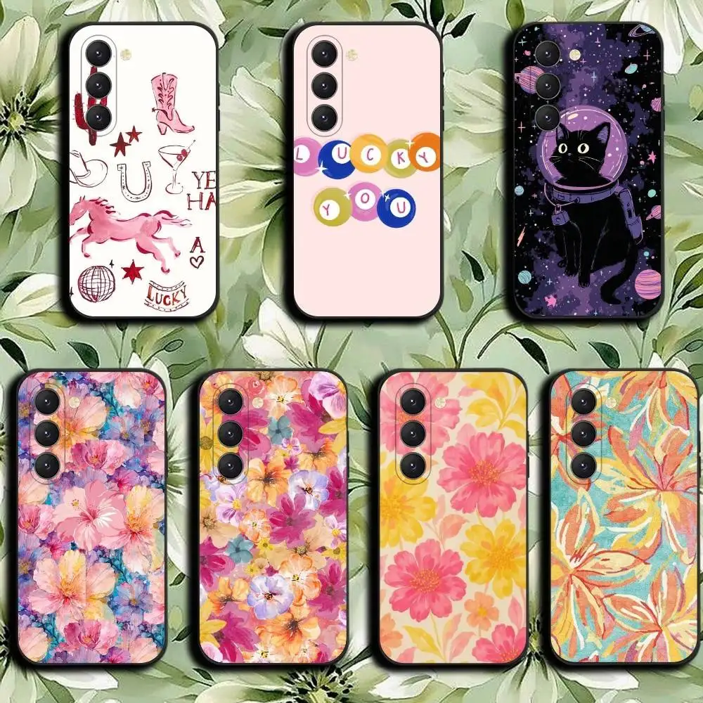 

Y2K Lucky French English Phone Case For Samsung Galaxy A52 A42 A32 A22 A12 A02S A72 A73 A51 A41 A31 A21S A71 A40 A30S A20S