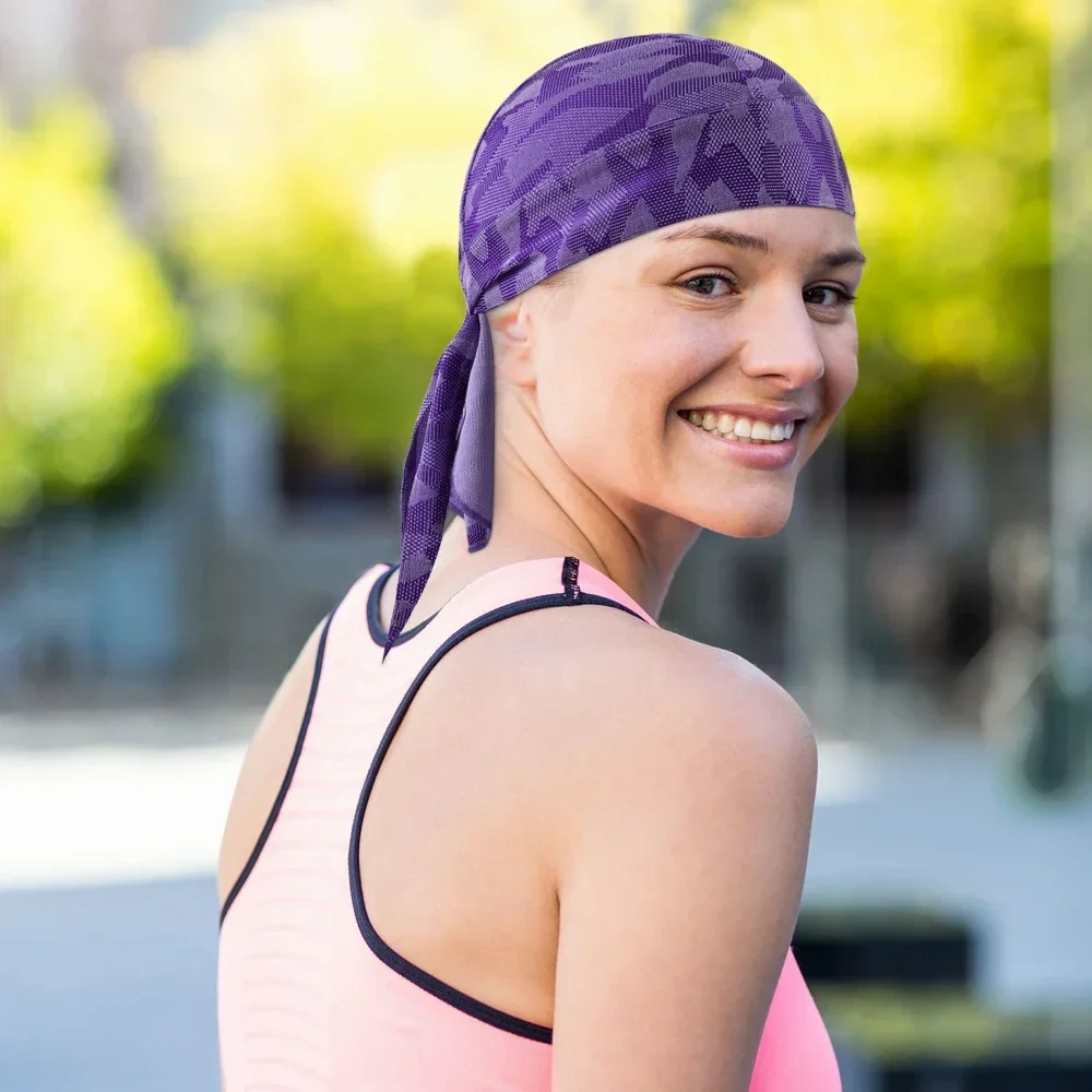 Breathable Cycling Cap Baseball Head Scarf Summer Pirate Hat Women Men Headwear Sun Protection Sport Headband Biker Accessories